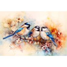 Load image into Gallery viewer, Diamond Painting - Full Round - Birds admiring flowers on beautiful branches (40*60CM)
