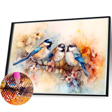 Load image into Gallery viewer, Diamond Painting - Full Round - Birds admiring flowers on beautiful branches (40*60CM)
