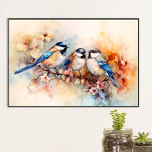 Load image into Gallery viewer, Diamond Painting - Full Round - Birds admiring flowers on beautiful branches (40*60CM)
