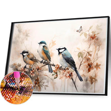 Load image into Gallery viewer, Diamond Painting - Full Round - Birds on a beautiful branch looking into the distance (40*60CM)
