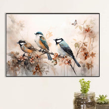 Load image into Gallery viewer, Diamond Painting - Full Round - Birds on a beautiful branch looking into the distance (40*60CM)
