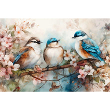Load image into Gallery viewer, Diamond Painting - Full Round - Birds in beautiful flowers (40*60CM)
