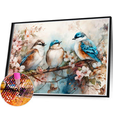 Load image into Gallery viewer, Diamond Painting - Full Round - Birds in beautiful flowers (40*60CM)
