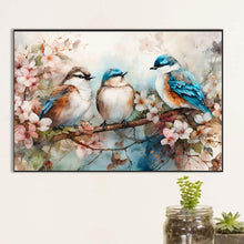Load image into Gallery viewer, Diamond Painting - Full Round - Birds in beautiful flowers (40*60CM)

