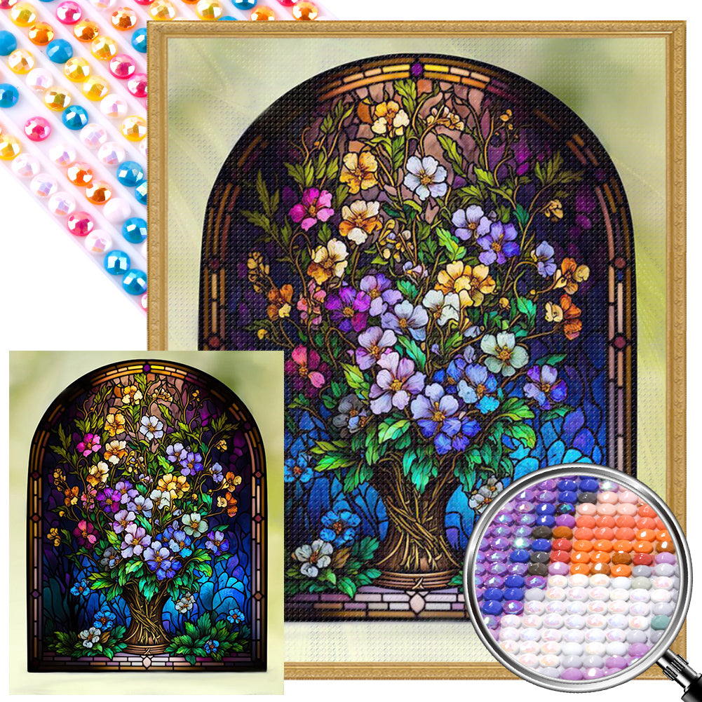 AB Diamond Painting - Full Round - flowers (40*50CM)