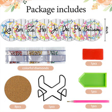 Load image into Gallery viewer, 8PCS Diamond Painting Art Coaster Kit Colourful Animals Unicorn Purple Butterfly
