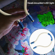 Load image into Gallery viewer, Diamond Painting LED Headlamp Beam Head Lamp Neck Reading Light (Blue)
