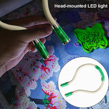 Load image into Gallery viewer, Diamond Painting LED Headlamp Beam Head Lamp Neck Reading Light (Green)
