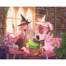 Load image into Gallery viewer, Diamond Painting - Full Round - Gathering of little witches (50*40CM)
