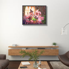 Load image into Gallery viewer, Diamond Painting - Full Round - Gathering of little witches (50*40CM)
