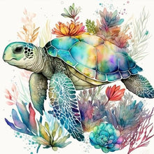 Load image into Gallery viewer, Diamond Painting - Full Round - sea turtle (40*40CM)
