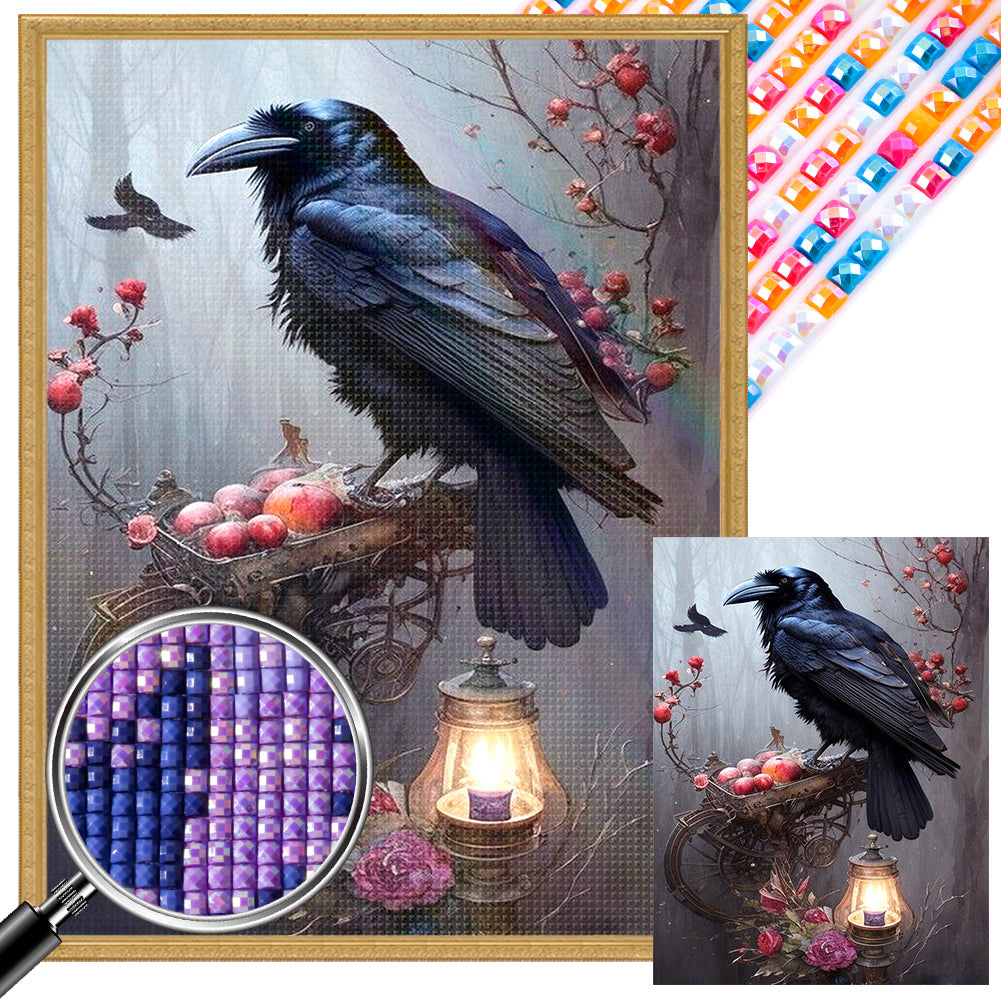 AB Diamond Painting - Full Square - crow (30*40CM)