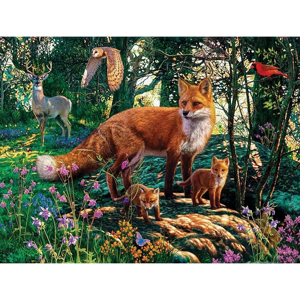 Diamond Painting - Full Square - forest fox (40*30CM)