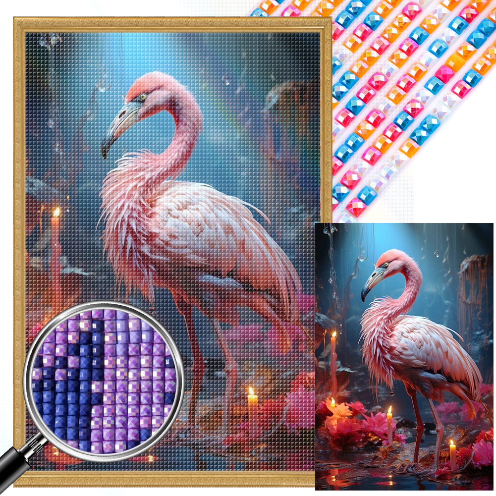 AB Diamond Painting - Full Square - flamingo (40*60CM)