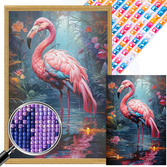 AB Diamond Painting - Full Square - flamingo (40*60CM)