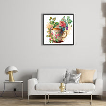 Load image into Gallery viewer, Diamond Painting - Partial Special Shaped - rose coffee (30*30CM)
