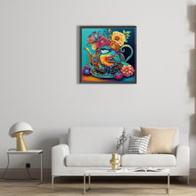 Load image into Gallery viewer, Diamond Painting - Partial Special Shaped - Dark blue atmosphere bird (30*30CM)
