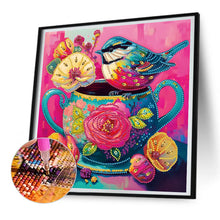 Load image into Gallery viewer, Diamond Painting - Partial Special Shaped - pink atmosphere bird (30*30CM)
