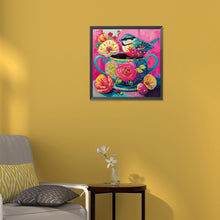 Load image into Gallery viewer, Diamond Painting - Partial Special Shaped - pink atmosphere bird (30*30CM)
