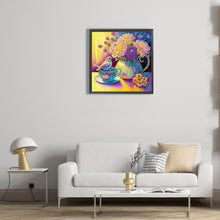 Load image into Gallery viewer, Diamond Painting - Partial Special Shaped - Purple and yellow atmosphere bird (30*30CM)
