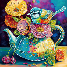 Load image into Gallery viewer, Diamond Painting - Partial Special Shaped - Colorful atmosphere bird (30*30CM)
