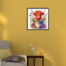 Load image into Gallery viewer, Diamond Painting - Partial Special Shaped - Color bucket consumes cattle (30*30CM)

