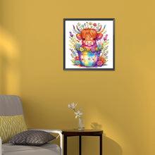 Load image into Gallery viewer, Diamond Painting - Partial Special Shaped - Caitong Xiaoxu Niu (30*30CM)
