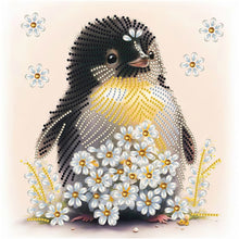 Load image into Gallery viewer, Diamond Painting - Partial Special Shaped - Flowers and Penguins (30*30CM)
