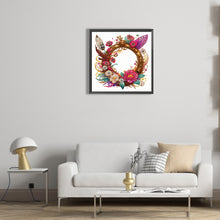 Load image into Gallery viewer, Diamond Painting - Partial Special Shaped - Feathers and round parts (30*30CM)
