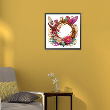 Load image into Gallery viewer, Diamond Painting - Partial Special Shaped - Feathers and round parts (30*30CM)
