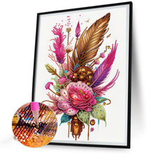 Load image into Gallery viewer, Diamond Painting - Partial Special Shaped - Feathers and Gears (30*40CM)
