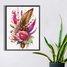 Load image into Gallery viewer, Diamond Painting - Partial Special Shaped - Feathers and Gears (30*40CM)
