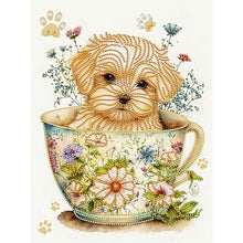 Load image into Gallery viewer, Diamond Painting - Partial Special Shaped - cup dog (30*40CM)
