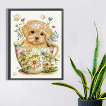 Load image into Gallery viewer, Diamond Painting - Partial Special Shaped - cup dog (30*40CM)
