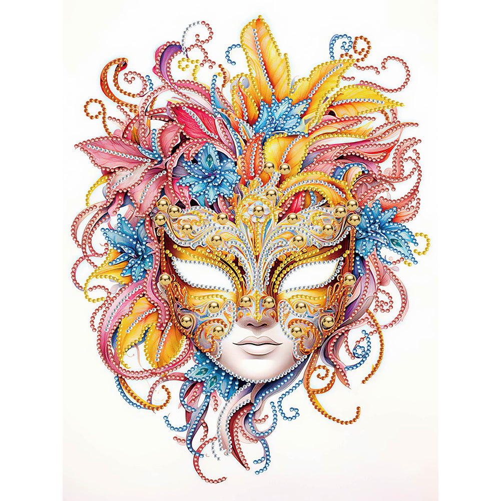 Diamond Painting - Partial Special Shaped - light color mask (30*40CM)