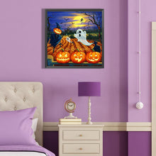 Load image into Gallery viewer, Diamond Painting - Full Round - pumpkin ghost (40*40CM)
