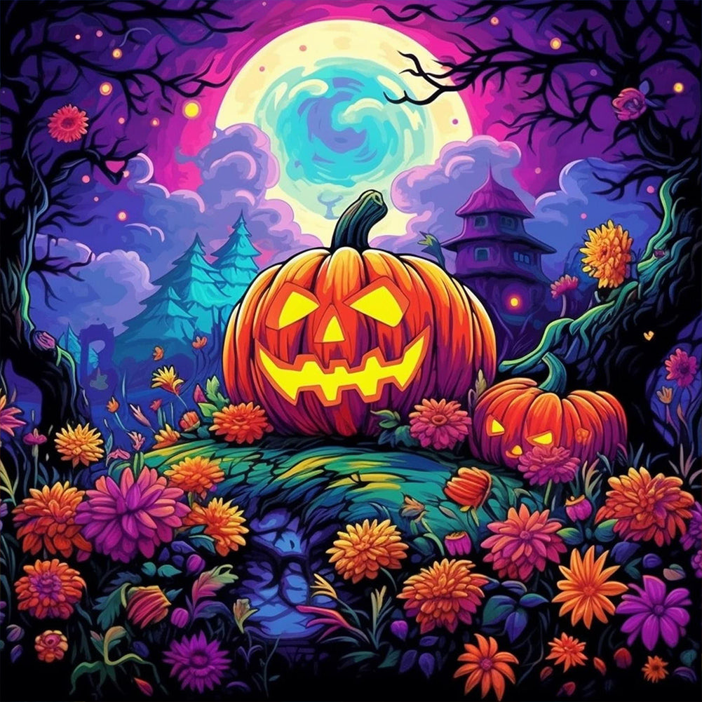 Diamond Painting - Full Round - pumpkin patch (40*40CM)