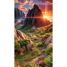 Load image into Gallery viewer, Diamond Painting - Full Round - mountains and fields (40*70CM)
