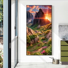 Load image into Gallery viewer, Diamond Painting - Full Round - mountains and fields (40*70CM)
