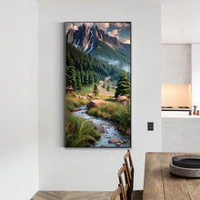 Load image into Gallery viewer, Diamond Painting - Full Round - mountains and fields (40*70CM)
