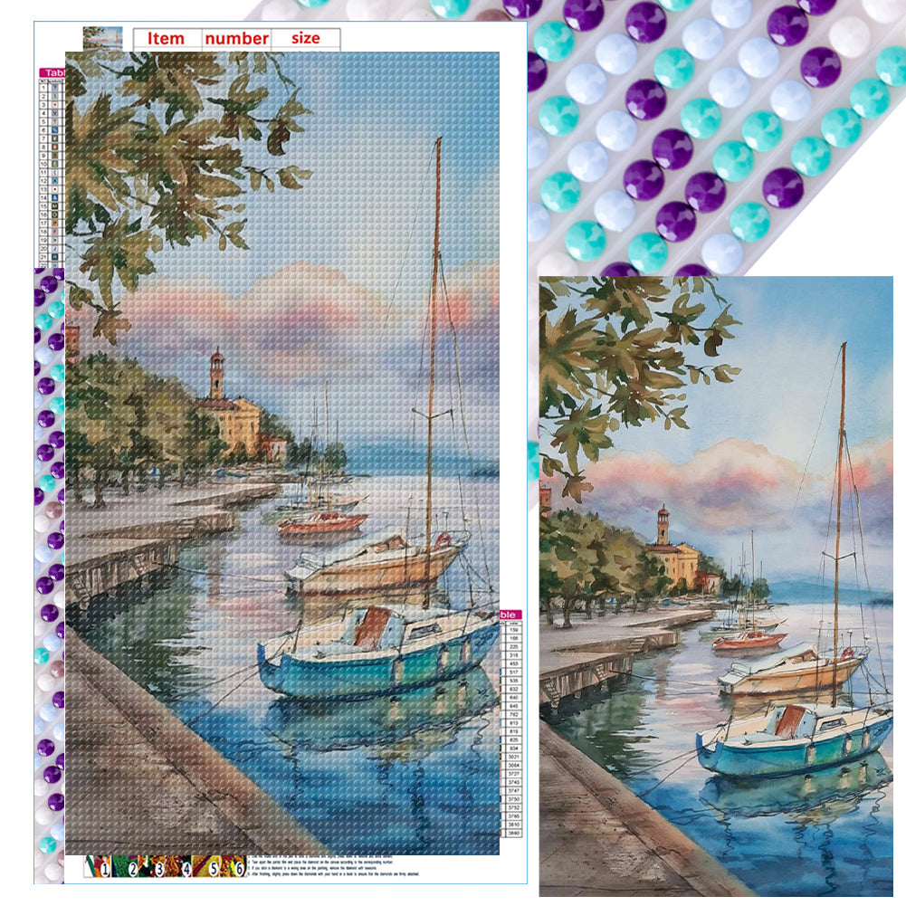 Diamond Painting - Full Round - mountains and fields (40*70CM)
