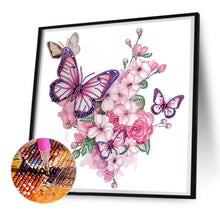 Load image into Gallery viewer, Diamond Painting - Partial Special Shaped - Butterfly (30*30CM)

