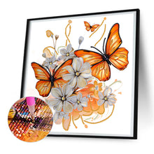 Load image into Gallery viewer, Diamond Painting - Partial Special Shaped - Butterfly (30*30CM)
