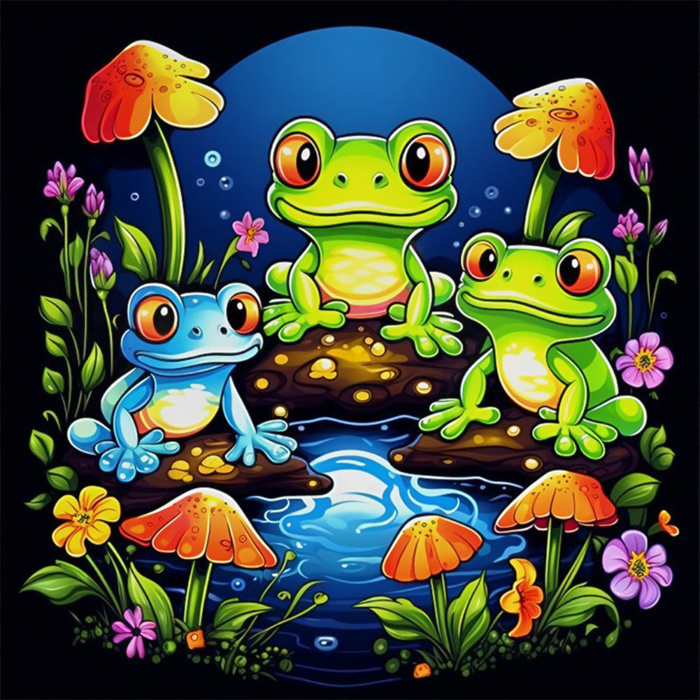 Diamond Painting - Full Round - frog (40*40CM)