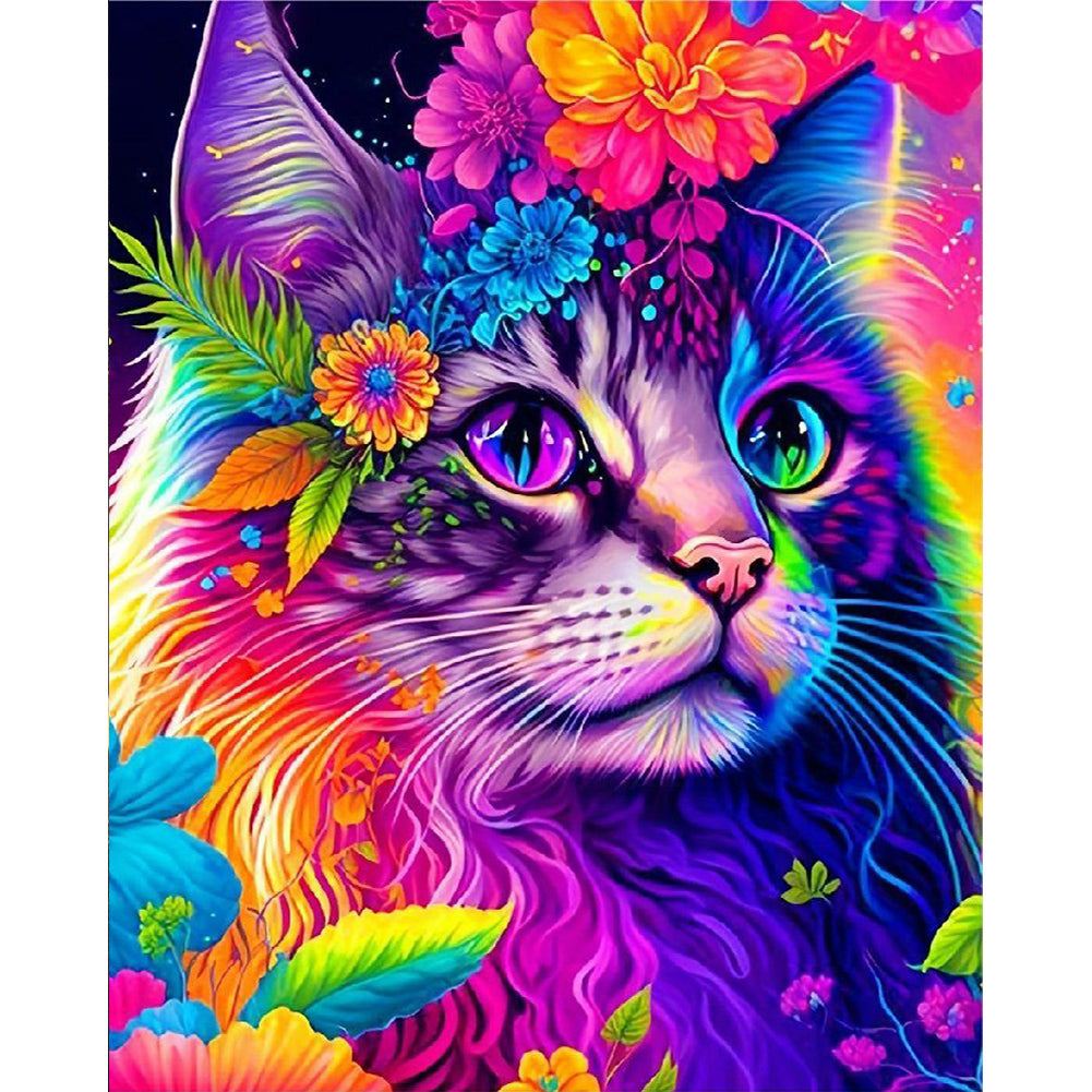 Diamond Painting - Full Round - color cat (40*50CM)