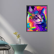 Load image into Gallery viewer, Diamond Painting - Full Round - color cat (40*50CM)
