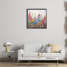 Load image into Gallery viewer, Diamond Painting - Partial Special Shaped - flowers in fence (30*30CM)
