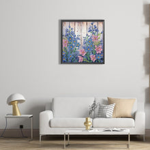Load image into Gallery viewer, Diamond Painting - Partial Special Shaped - flowers in fence (30*30CM)
