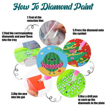 Load image into Gallery viewer, 6PCS Diamond Painting Art Coaster Kit Acrylic Round Diamond Painting DIY Coaster
