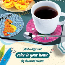 Load image into Gallery viewer, 6PCS Diamond Painting Art Coaster Kit Acrylic Round Diamond Painting DIY Coaster
